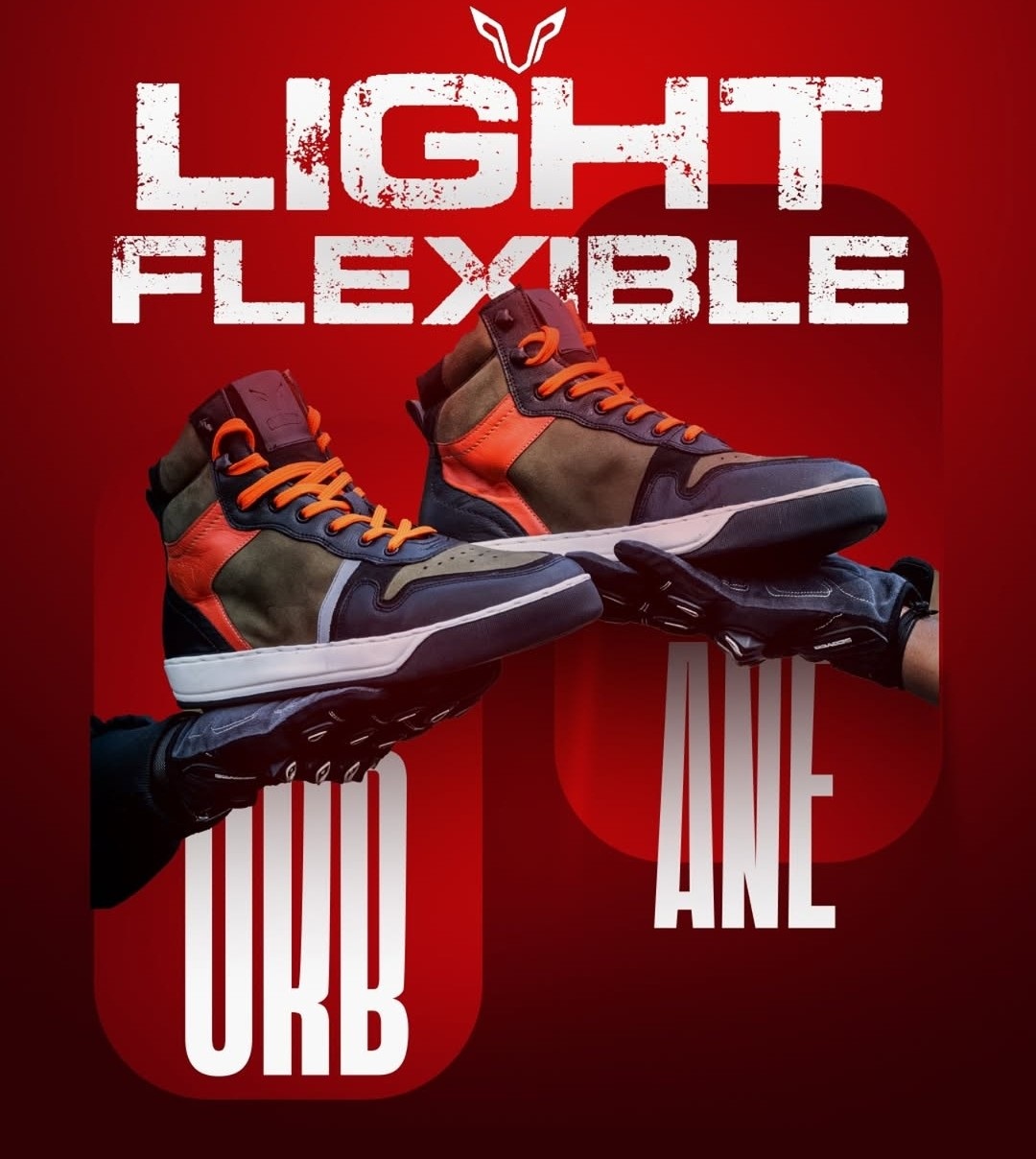 Urbane Riding Sneakers Olive Orange